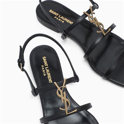 ysl sandals cassandra|yves saint laurent flat sandals.